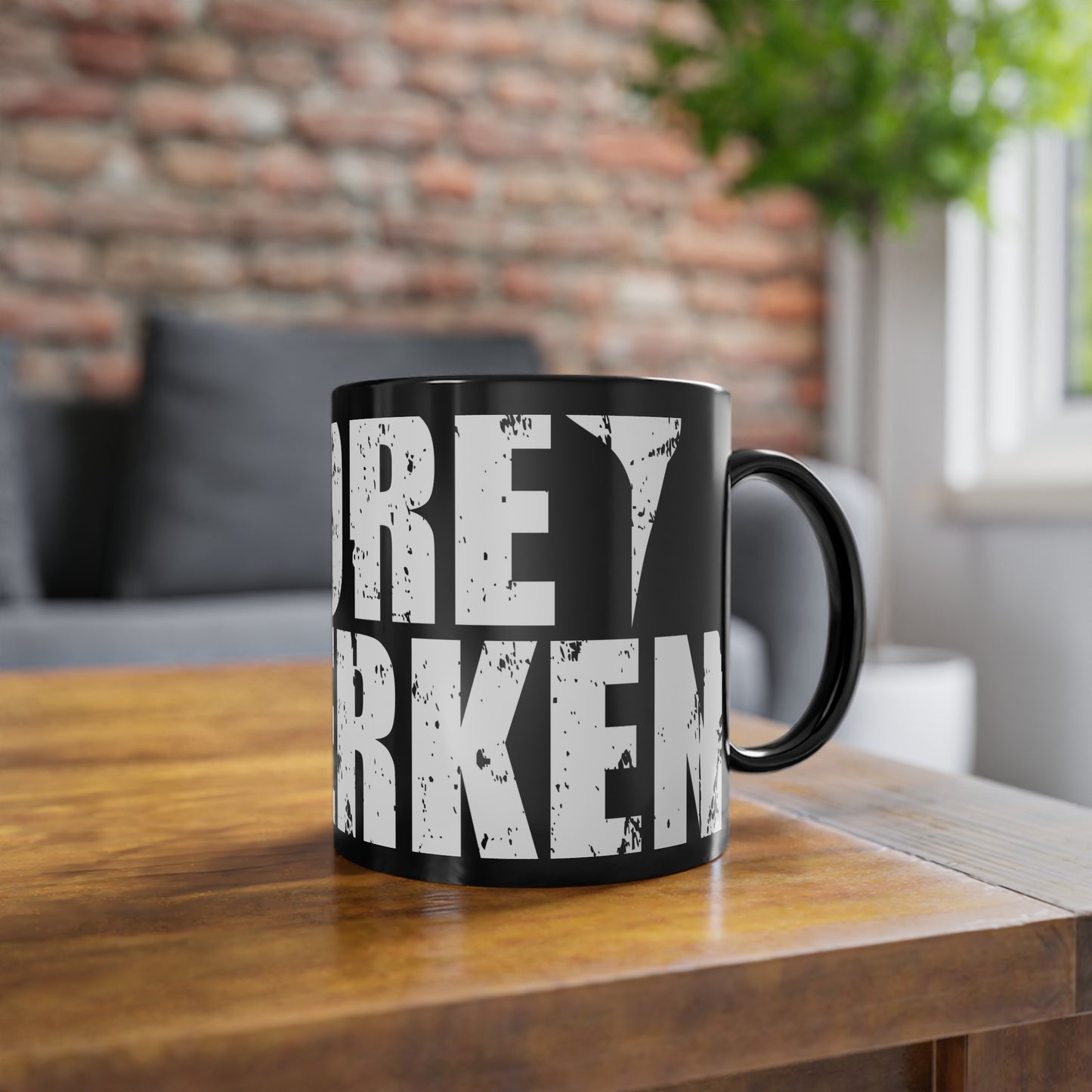 Black Coffee Cup, 11oz